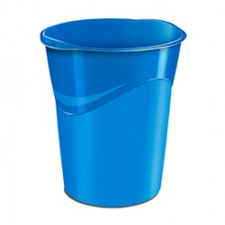 Cestino Gloss -  altezza 33,4 cm - diametro 30,5 cm - 14 lt - blu oceano - CEP