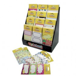Etichetta MySchool - fantasie assortite - RiPlast - expo 240 buste (6 et/cad)