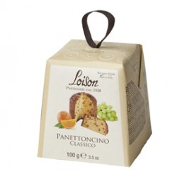 Panettoncino Classico - Linea Mignon - in astuccio - tradizionale - 100 gr - Loison