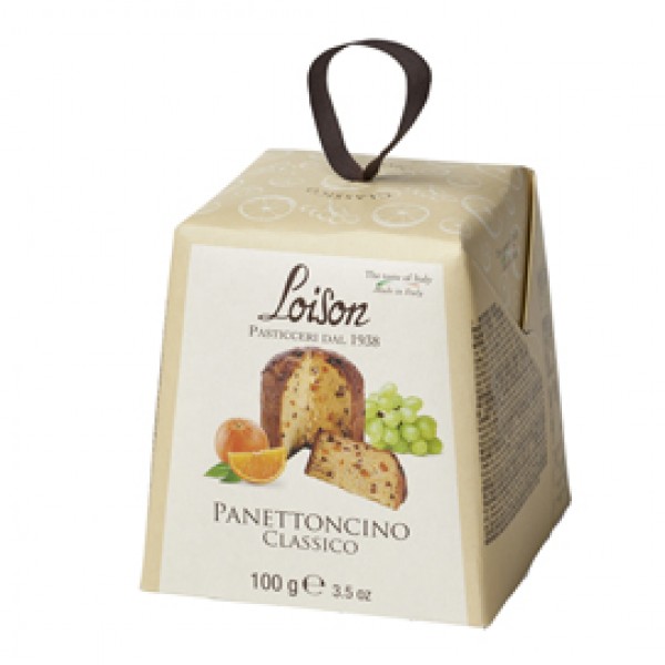 Panettoncino Classico - Linea Mignon - in astuccio - tradizionale - 100 gr - Loison