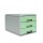 Mini Cassettiera Keep Colour Pastel - 17x25,4x17,7 cm - grigio/verde - Arda