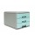 Mini Cassettiera Keep Colour Pastel - 17x25,4x17,7 cm - grigio/azzurro - Arda