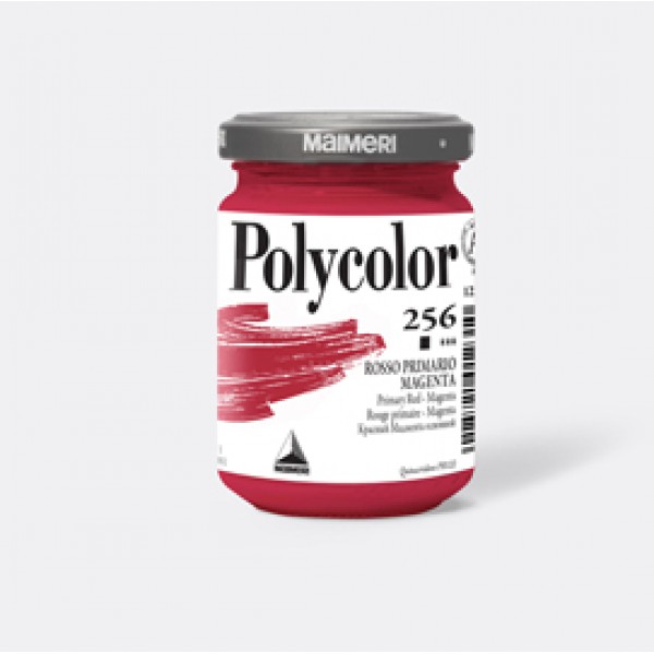 Colore vinilico Polycolor - 140 ml - rosso primario magenta - Maimeri