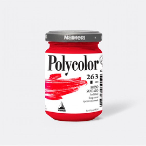 Colore vinilico Polycolor - 140 ml - rosso sandalo - Maimeri