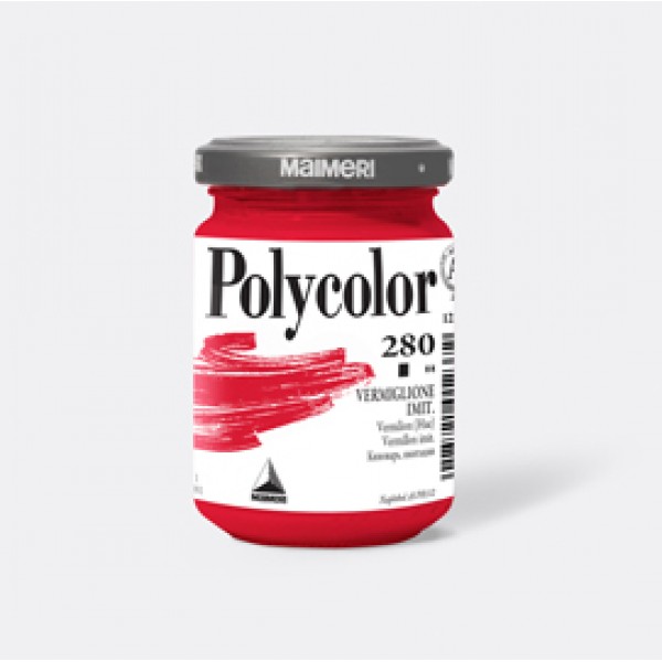 Colore vinilico Polycolor - 140 ml - vermiglione imitazione - Maimeri