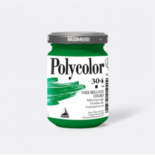 Colore vinilico Polycolor - 140 ml - verde brillante chiaro - Maimeri