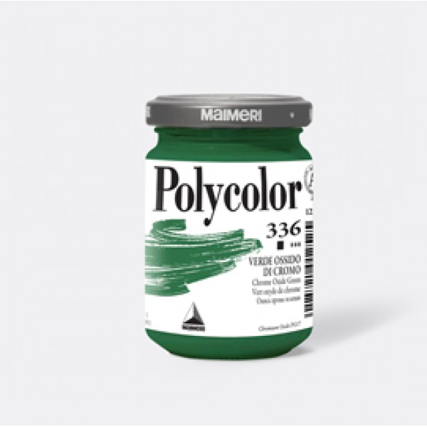 Colore vinilico Polycolor - 140 ml - verde ossido di cromo - Maimeri