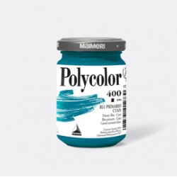 Colore vinilico Polycolor - 140 ml - blu primario cyan - Maimeri