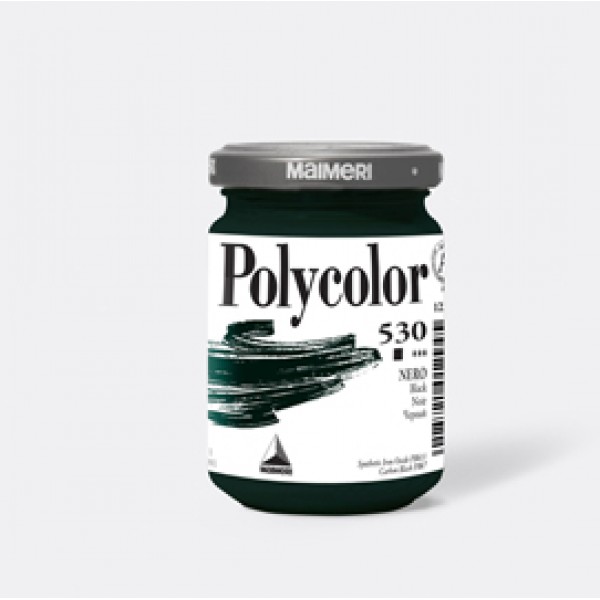 Colore vinilico Polycolor - 140 ml - nero - Maimeri