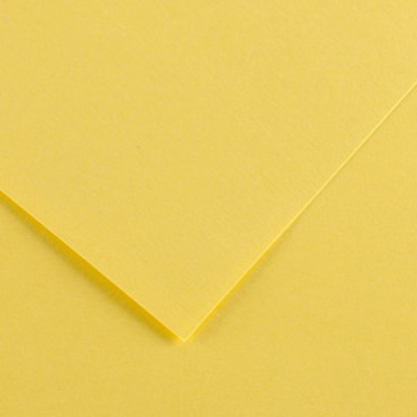 Foglio Colorline - 70x100 cm - 220 gr - giallo paglia - Canson