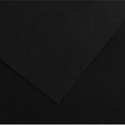 Foglio Colorline - 70x100 cm - 220 gr - nero - Canson