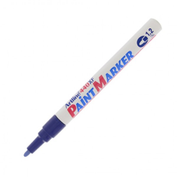 Marcatore permanente A 440 - a vernice - punta tonda fine - 1,2 mm - blu - Artline Marcatore permanente A 440 - a vernice - punta tonda fine - 1,2 mm - blu - Artline