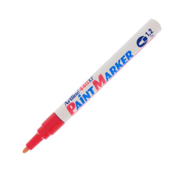 Marcatore permanente A 440 - a vernice - punta tonda fine - 1,2 mm - rosso - Artline Marcatore permanente A 440 - a vernice - punta tonda fine - 1,2 mm - rosso - Artline