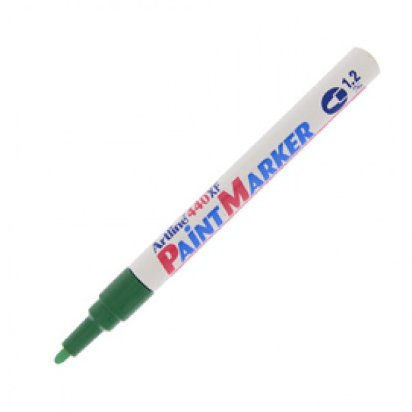 Marcatore permanente A 440 - a vernice - punta tonda fine - 1,2 mm - verde - Artline Marcatore permanente A 440 - a vernice - punta tonda fine - 1,2 mm - verde - Artline