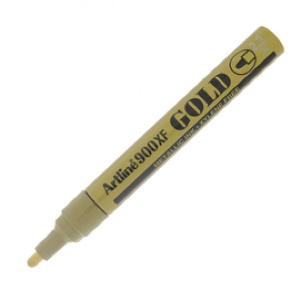 Marcatore permanente A 900 - a vernice - punta tonda - 2,3 mm - oro - Artline Marcatore permanente A 900 - a vernice - punta tonda - 2,3 mm - oro - Artline