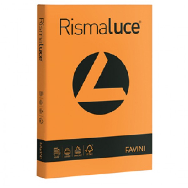 Carta Rismaluce - A4 - 90 gr - arancio 56 - Favini - conf. 300 fogli Carta Rismaluce - A4 - 90 gr - arancio 56 - Favini - conf. 300 fogli