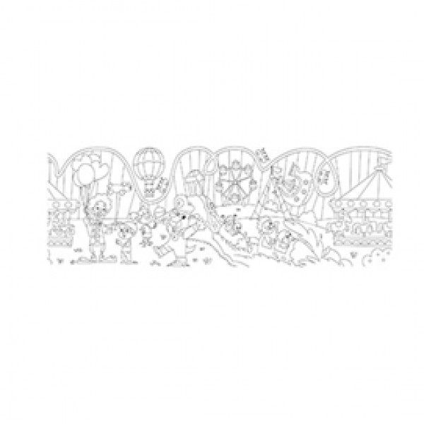 Rotolo creativo adesivo - tema parco divertimento - 30x400cm - Info Rotolo creativo adesivo - tema parco divertimento - 30x400cm - Info