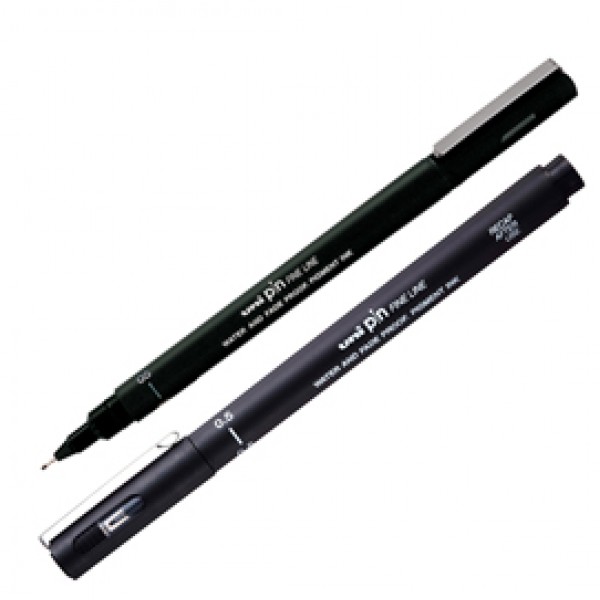 Pin fineliner - nero - punta 0.5 mm - Uni Mitsubishi Pin fineliner - nero - punta 0.5 mm - Uni Mitsubishi