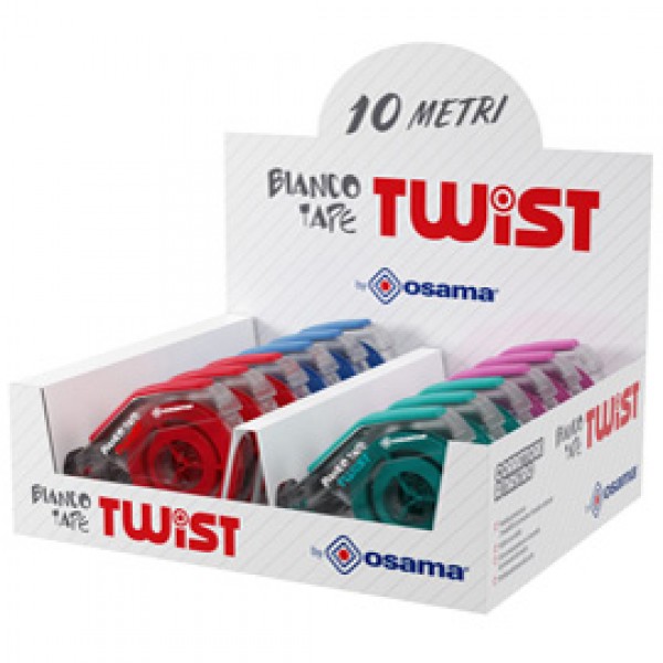 Correttore a nastro Tape Twist - 5 mm x 10 mt - Osama Correttore a nastro Tape Twist - 5 mm x 10 mt - Osama