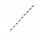 Cannucce Stripes - carta - rosso/bianco - Big Party - conf. 12 pezzi