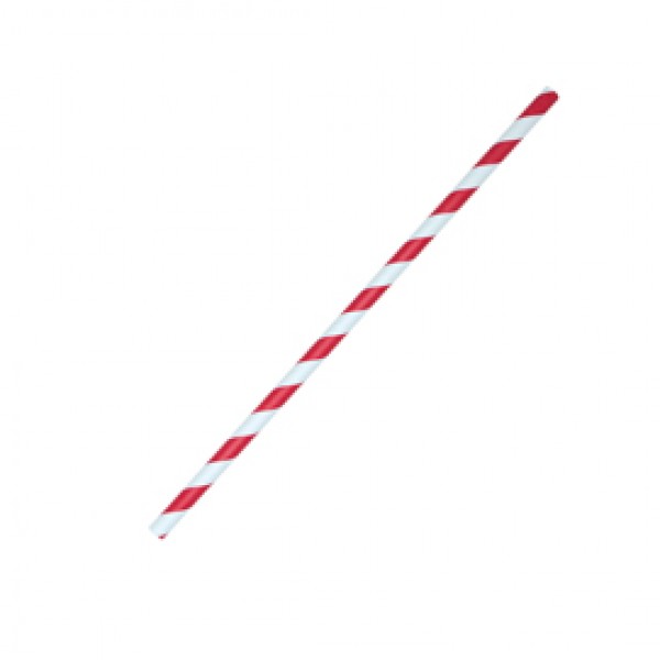 Cannucce Stripes - carta - rosso/bianco - Big Party - conf. 12 pezzi Cannucce Stripes - carta - rosso/bianco - Big Party - conf. 12 pezzi
