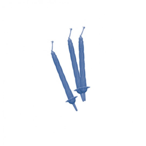 Candeline con supporto - H 8 cm - celeste - Big Party - conf. 12 pezzi Candeline con supporto - H 8 cm - celeste - Big Party - conf. 12 pezzi
