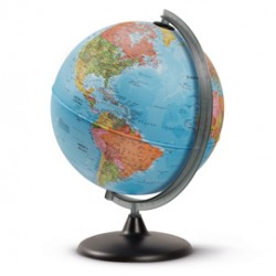 Globo geografico non Illuminato - altezza 42 cm - diametro 30 cm - Tecnodidattica