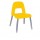 Sedia per bambini Piuma - H 31 cm - giallo - CWR