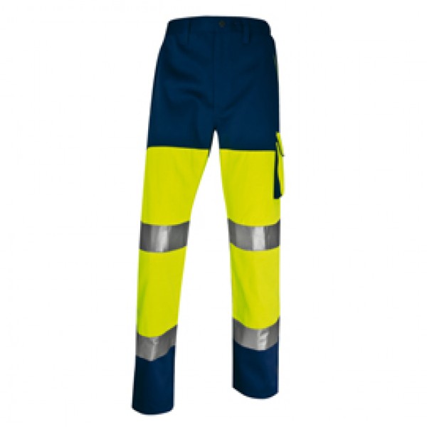 Pantalone alta visibilità PHPA2 - sargia/poliestere/cotone - taglia M - giallo fluo - Deltaplus
