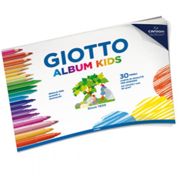 Album Kids 5+ - A4 - 90gr - 30 fogli - Giotto Album Kids 5+ - A4 - 90gr - 30 fogli - Giotto