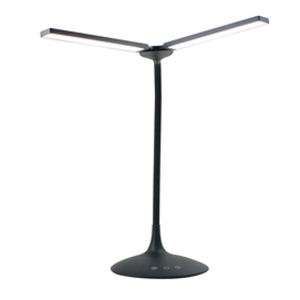 Lampada da tavolo Twin - a led - 34 x 36 x 18 cm - nero - Alba Lampada da tavolo Twin - a led - 34 x 36 x 18 cm - nero - Alba