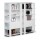 Libreria Concept a 5 ripiani - 100x38,6x198 cm - bianco/rovere - Artexport