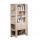 Libreria alta Concept - 5 ripiani - 100x38,6x198 cm - bianco/rovere - Artexport