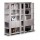 Libreria alta Concept - 5 ripiani - 100x38,6x198 cm - bianco/frassino toscano - Artexport