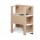 Libreria bassa Concept - 3 ripiani - 100x38,6x124 cm - bianco/rovere - Artexport