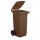 Bidone carrellato - 48x55x93 cm - 120 L - marrone - Mobil Plastic