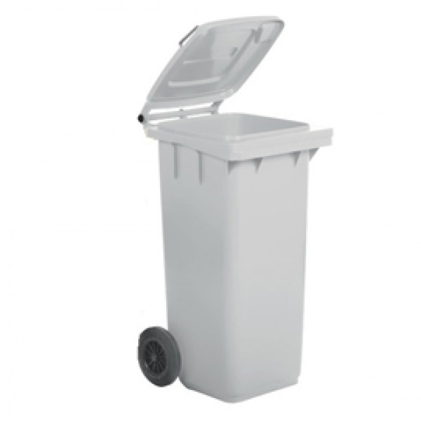 Bidone carrellato - 58x73x107 cm - 240 L - bianco - Mobil Plastic Bidone carrellato - 58x73x107 cm - 240 L - bianco - Mobil Plastic