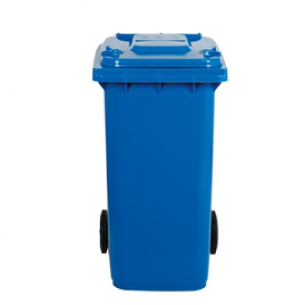 Bidone carrellato - 58x73x107 cm - 240 L - blu - Mobil Plastic Bidone carrellato - 58x73x107 cm - 240 L - blu - Mobil Plastic