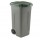 Bidone mobile - con chiusura a clip - 49x54x85 cm - 100 L - grigio/verde - Mobil Plastic