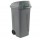 Bidone mobile Push - con coperchio - 49x54x95 cm - 100 L - grigio/verde - Mobil Plastic