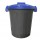 Contenitore portarifiuti Dusty - diametro 36 cm - altezza 45 cm - 25 litri - coperchio blu - Mobil Plastic