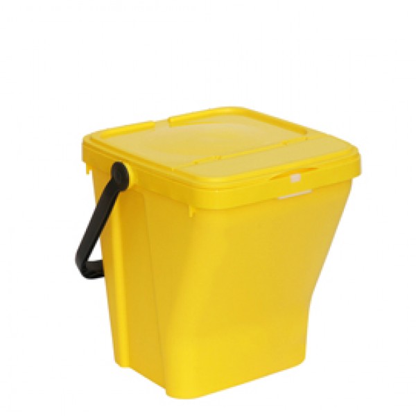 Contenitore portarifiuti Eco Top - 39 x 42 x 42,5 cm - 35 L - giallo - Mobil Plastic