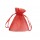 Sacchetti bomboniera Milly - 8,5 x 10 cm - organza - rosso - PNP - conf. 20 pezzi