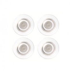 Magneti extraforti - trasparente -  diametro 32 mm - Nobo - blister 4 pezzi