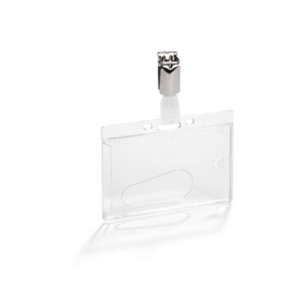 Portabadge rigido - 5,4 x 8,5 cm - Durable - conf. 50 pezzi Portabadge rigido - 5,4 x 8,5 cm - Durable - conf. 50 pezzi