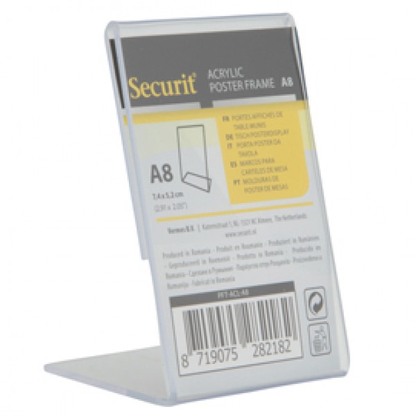 Display a L - 8x5,2x 4,1 cm (A8) - Securit Display a L - 8x5,2x 4,1 cm (A8) - Securit