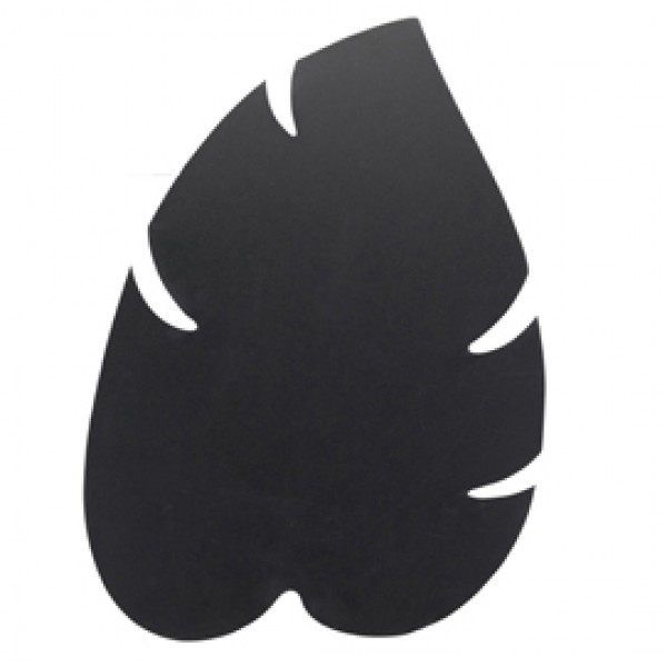 Lavagna Silhouette da parete - 43,8x29,6 cm - forma foglia - nero - Securit Lavagna Silhouette da parete - 43,8x29,6 cm - forma foglia - nero - Securit