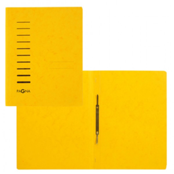 Cartella con pressino - cartone - A4 - giallo - Pagna Cartella con pressino - cartone - A4 - giallo - Pagna