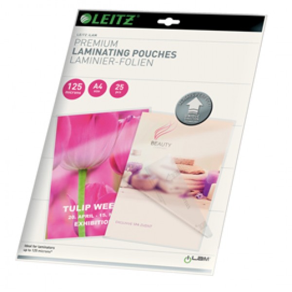 Pouches iLAM UDT - plastificazione a caldo - A4 - 216 x 303 mm - 2 x125 micron - Leitz - scatola 25 pezzi Pouches iLAM UDT - plastificazione a caldo - A4 - 216 x 303 mm - 2 x125 micron - Leitz - scatola 25 pezzi