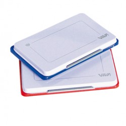 Cuscinetto per timbro - gomma - blu - Viva